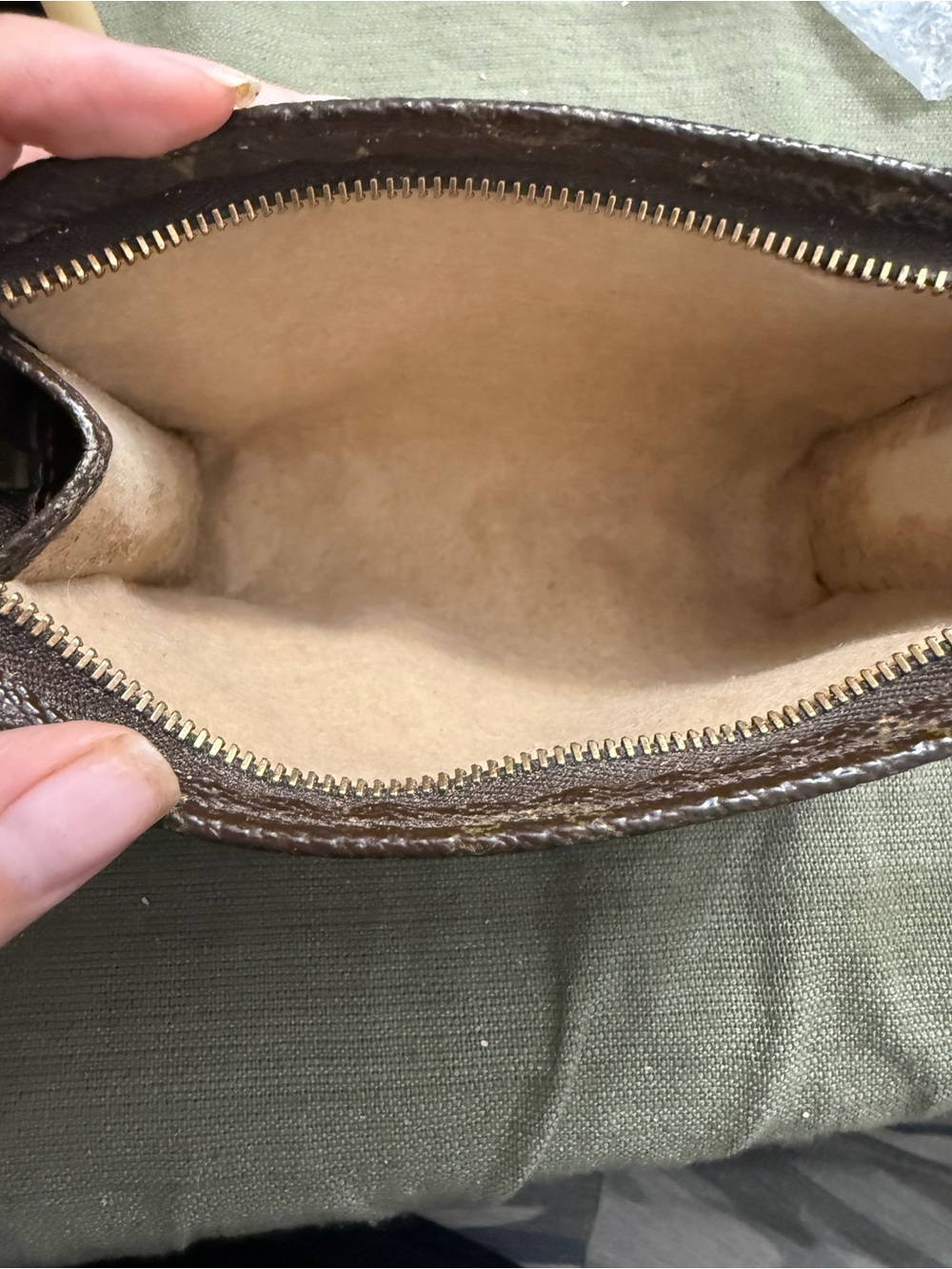 Louis Vuitton Brown Monogram Canvas Wristlet Pouch - Picture 7 of 7